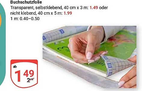 Buchschutzfolie