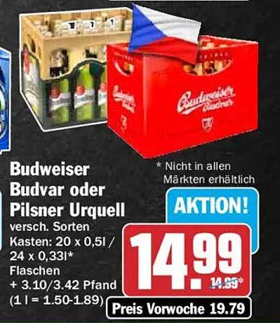 Budweiser Budvar oder Pilsner Urquell