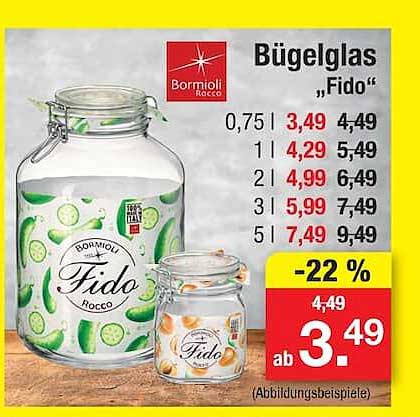 Bügelglas „Fido“