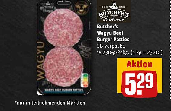 Butcher’s Wagyu Beef Burger Patties
