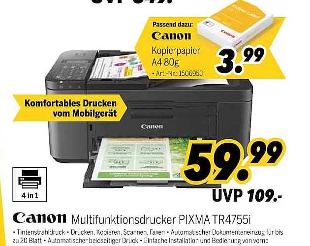 Canon Multifunktionsdrucker PIXMA TR4755i