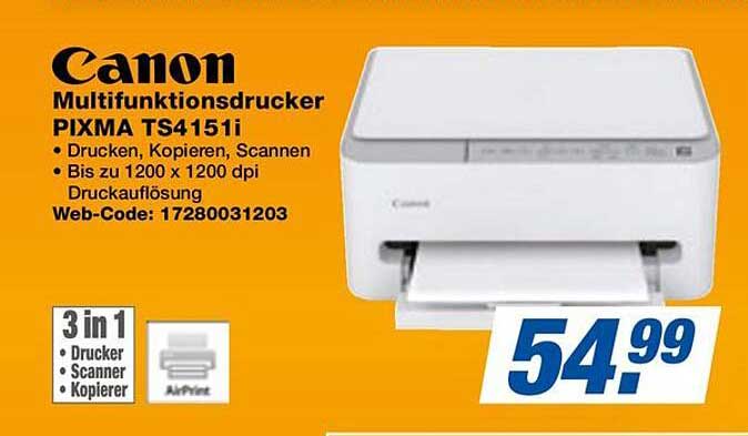 Canon Multifunktionsdrucker PIXMA TS4151i