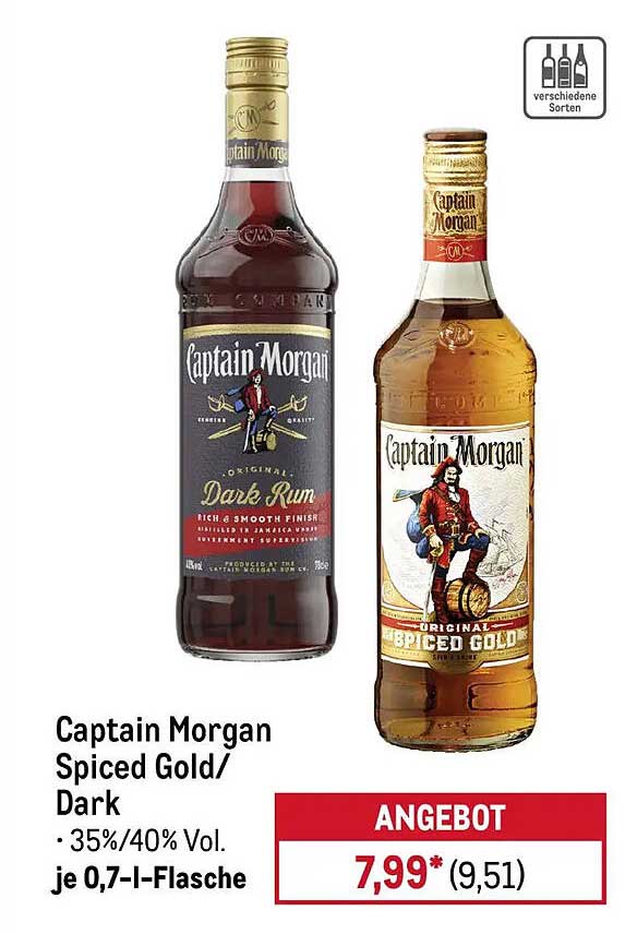 Captain Morgan Spiced Gold/ Dark