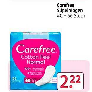 Carefree Slipeinlagen 40 – 56 Stück