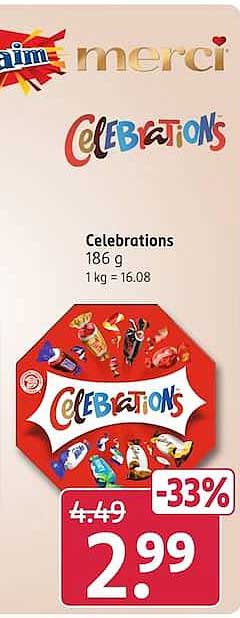 Celebrations 186 g