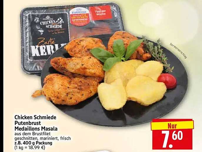 Chicken Schmiede Putenbrust Medaillons Masala