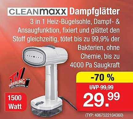 CLEANmaxx Dampfgätter