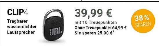 CLIP4 Tragbarer wasserdichter Lautsprecher