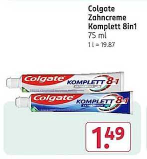 Colgate Zahncreme Komplett 8in1 75 ml