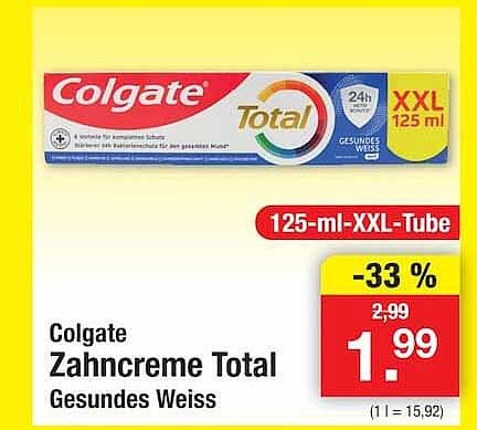 Colgate Zahncreme Total Gesundes Weiss