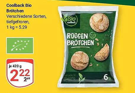 Coolback Bio Brötchen