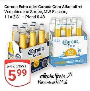 Corona Extra oder Corona Cero Alkoholfrei