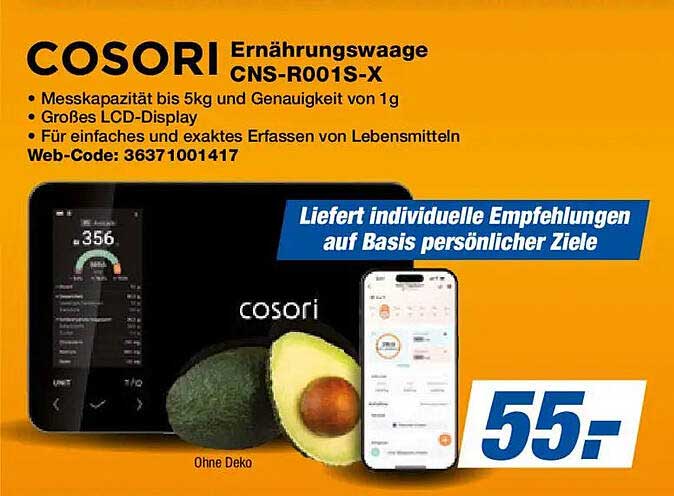 COSORI Ernährungswaage CNS-R001S-X