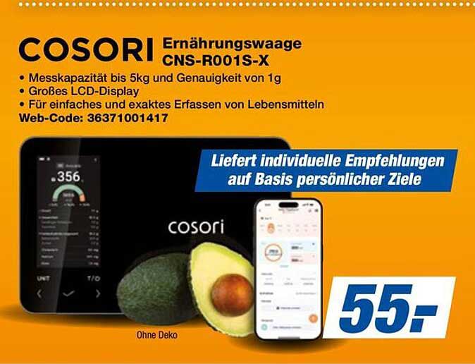 COSORI Ernährungswaage CNS-R001S-X