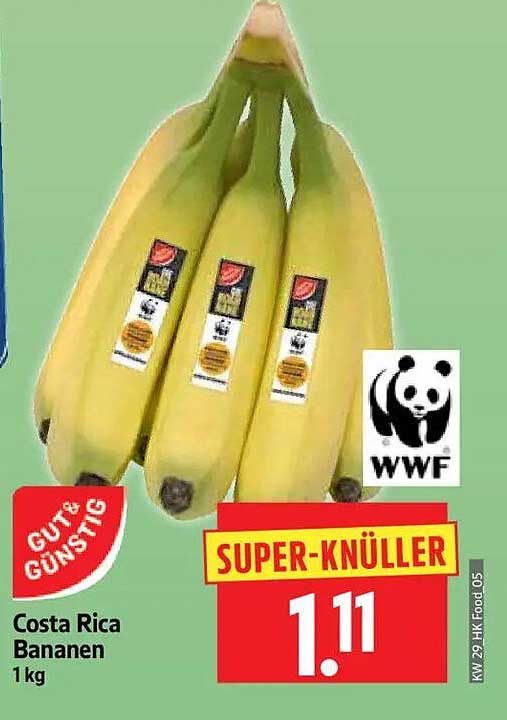 Costa Rica Bananen 1 kg