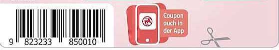Coupon auch in der App