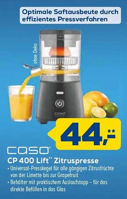 CP 400 Lift™ Zitruspresse