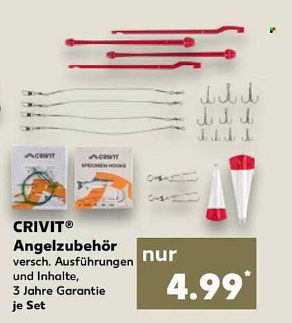 CRIVIT® Angelzubehör versch. Ausführungen und Inhalte, 3 Jahre Garantie je Set