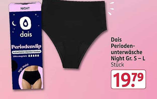 Dais Perioden-unterwäsche Night Gr. S – L Stück