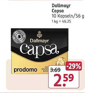 Dallmayr Capsa 10 Kapseln/56 g