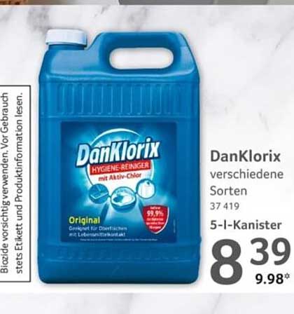 DanKlorix verschiedene Sorten 37 419 5-l-Kanister