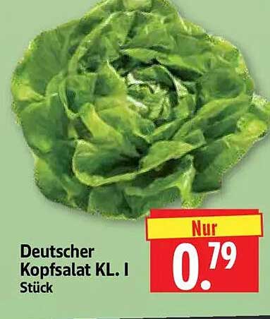 Deutscher Kopfsalat KL. I Stück