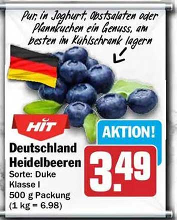 Deutschland Heidelbeeren