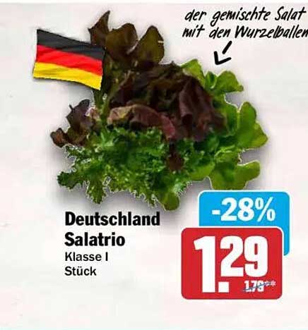 Deutschland Salatrio Klasse I Stück