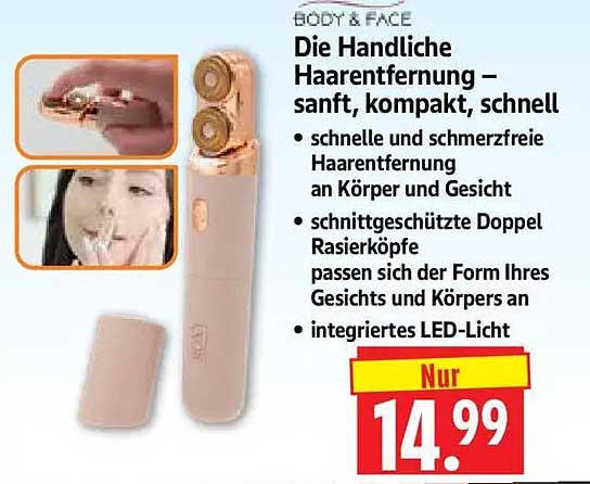Die Handliche Haarentfernung – sanft, kompakt, schnell
