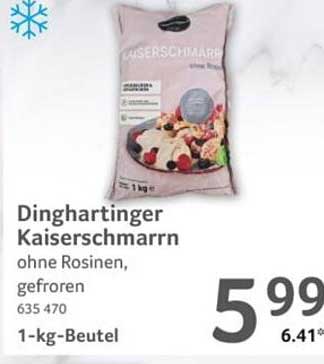 Dinghartinger Kaiserschmarrn ohne Rosinen, gefroren 635 470 1-kg-Beutel