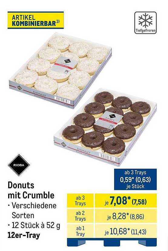 Donuts mit Crumble