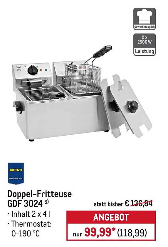 Doppel-Fritteuse GDF 3024