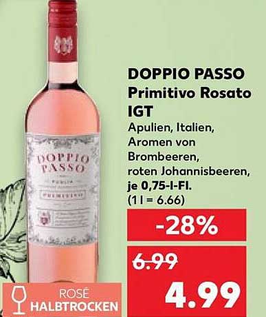 DOPPIO PASSO Primitivo Rosato IGT