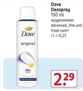 Dove Deospray 150 ml