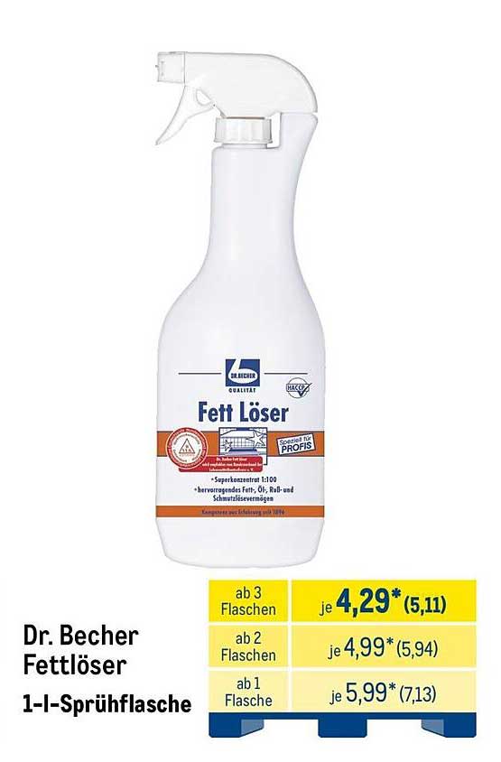 Dr. Becher Fettlöser 1-l-Sprühflasche