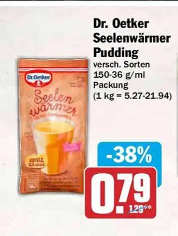 Dr. Oetker Seelenwärmer Pudding
