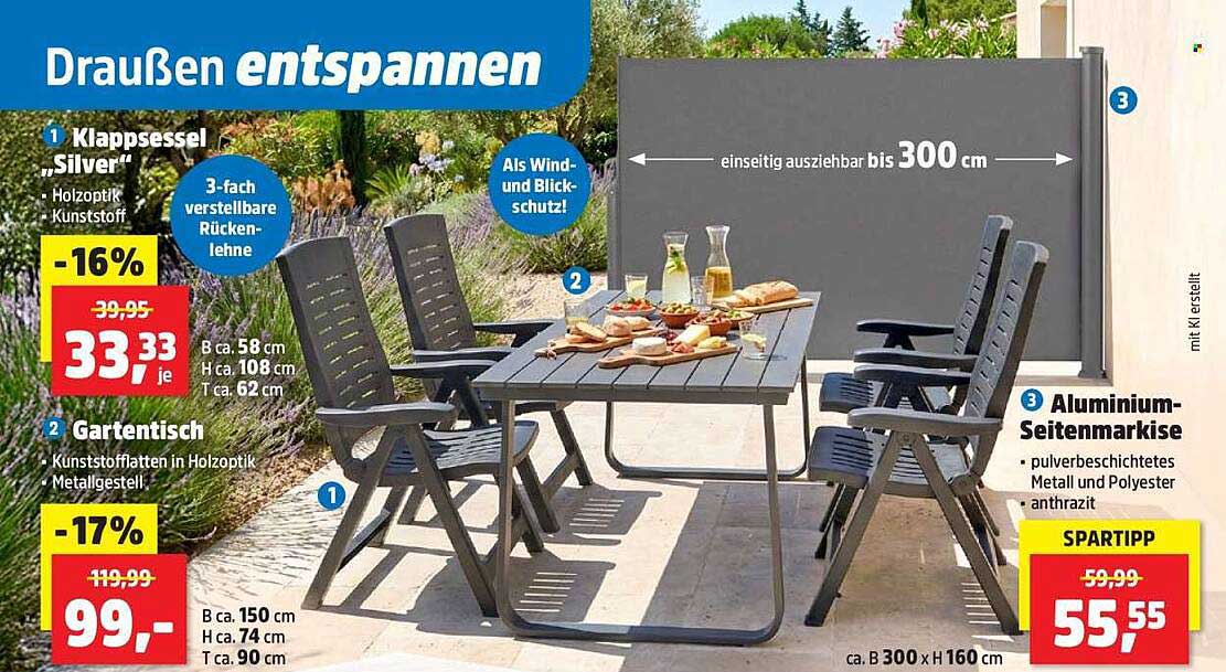 Draußen entspannen