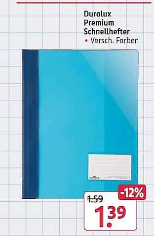 Duralux Premium Schnellhefter Versch. Farben