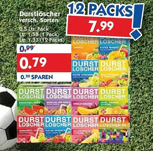 Durstlöscher versch. Sorten
