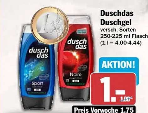 Duschdas Duschgel versch. Sorten 250-225 ml Flasch