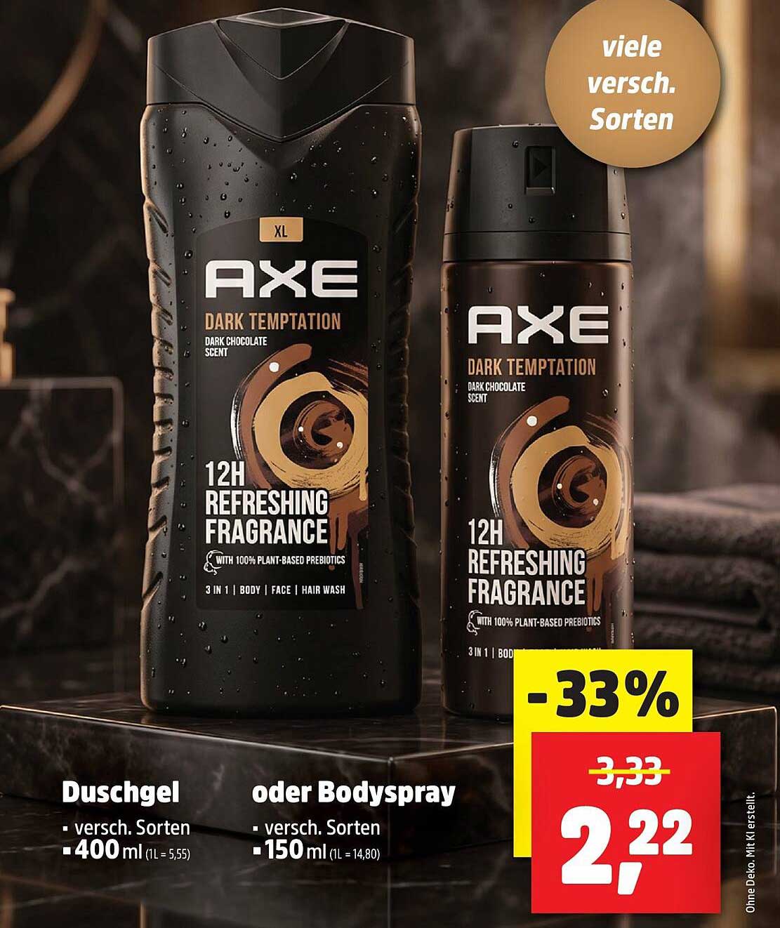 Duschgel oder Bodyspray