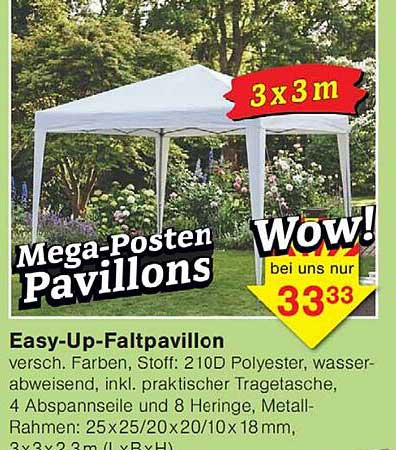 Easy-Up-Faltpavillon
