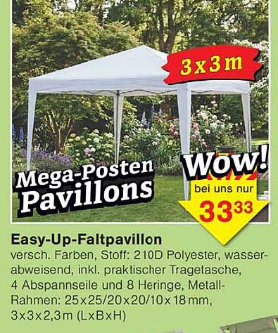 Easy-Up-Faltpavillon
