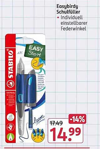 Easybirdy Schulfüller Individuell einstellbarer Federnwinkel