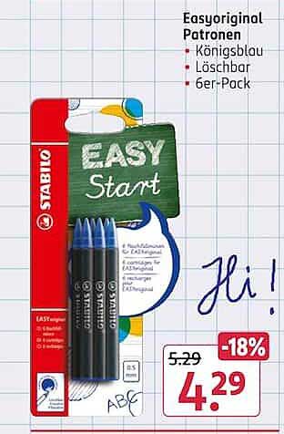 Easyoriginal Patronen • Königsblau • Löschbar • 6er-Pack