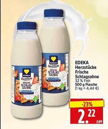 EDEKA Herzstücke Frische Schlagsahne