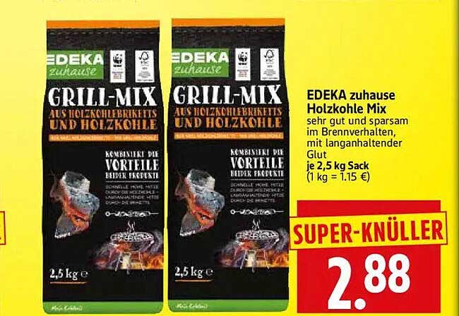 EDEKA zuhause Holzkohle Mix