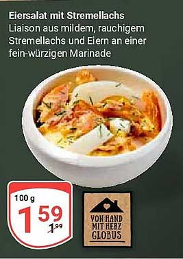 Eiersalat mit Stremellachs