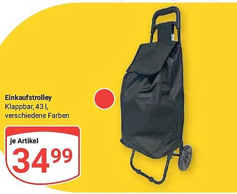 Einkaufstrolley Klappbar, 43 l, verschiedene Farben
