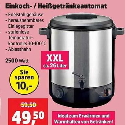 Einkoch- / Heißgetränkeautomat